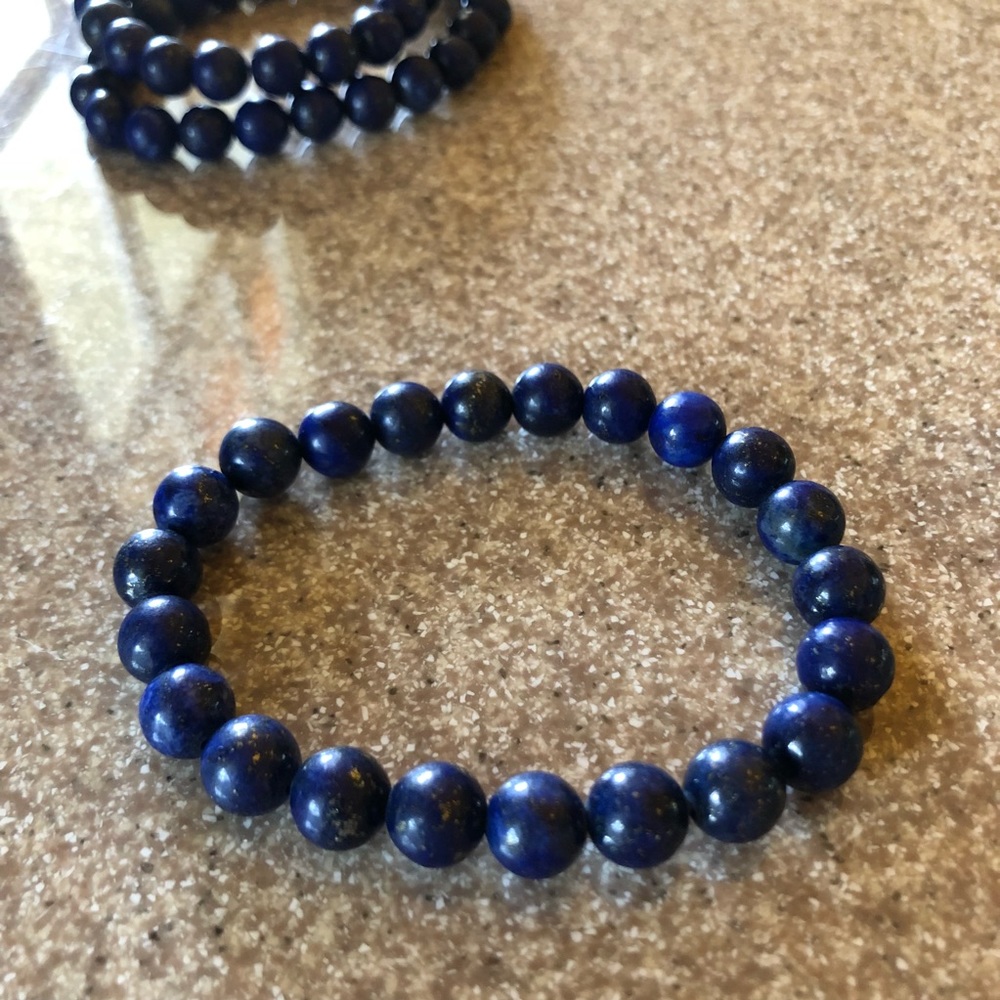 🆕 ONE LEFT Lapis lazuli Mala bracelet - Picture 5 of 8
